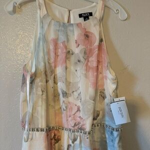 David’s Bridal Floral Bridesmaids dress